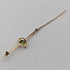 British Antique 15ct Gold Greenstone & Pearl Pin Brooch